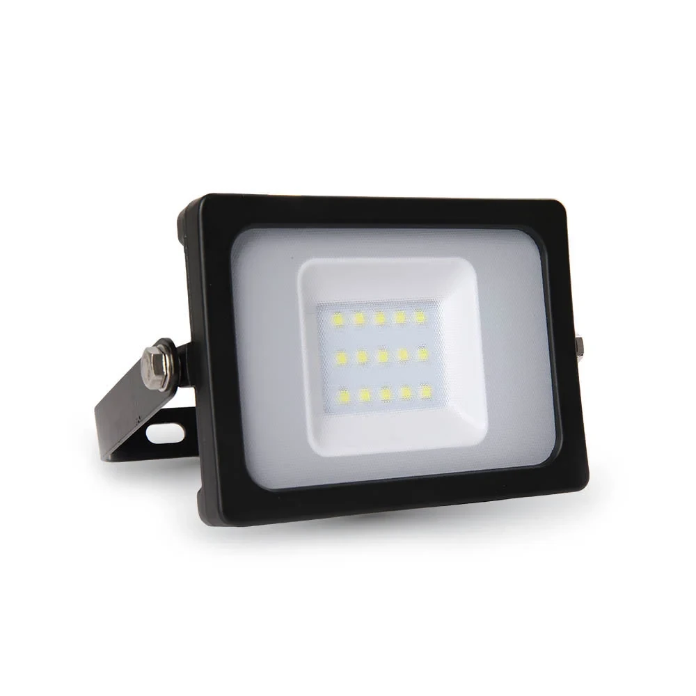 LED Breedstraler, 10W, SMD, 6400K Koud Wit, 800lm, IP65, Zwart
