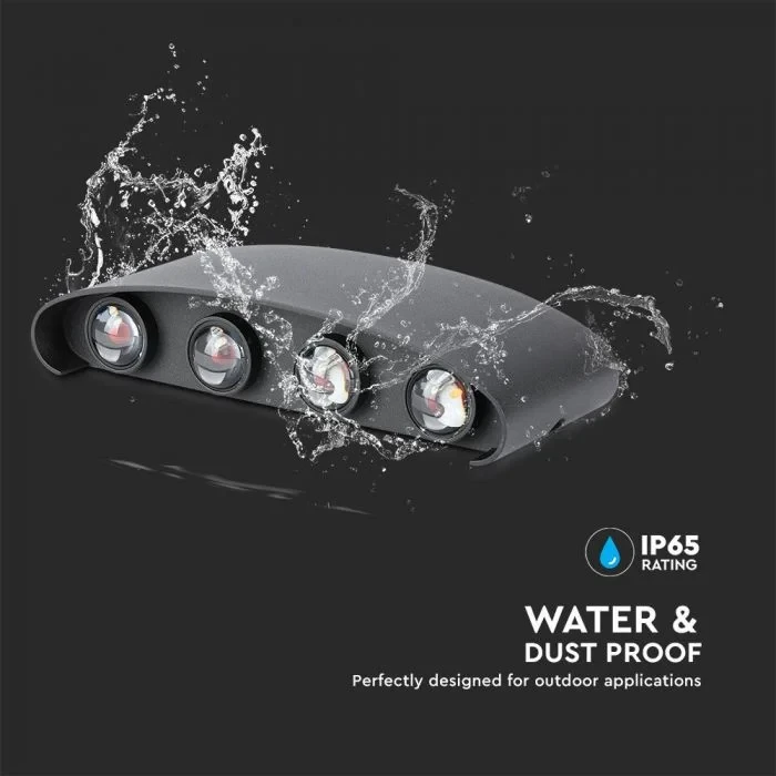 LED Wandlamp, 7W, Zandzwart, 3000K Warm Wit