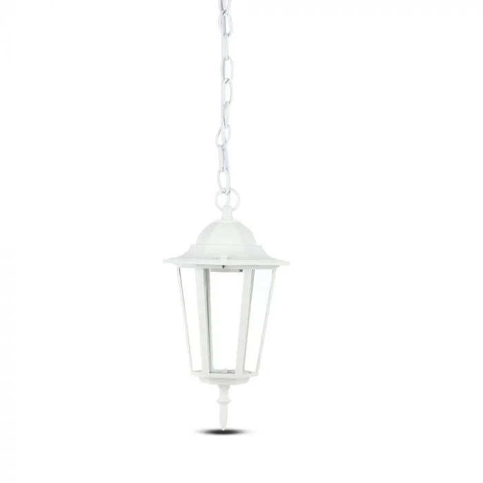 Tuin Plafondlamp, E27, Mat Wit