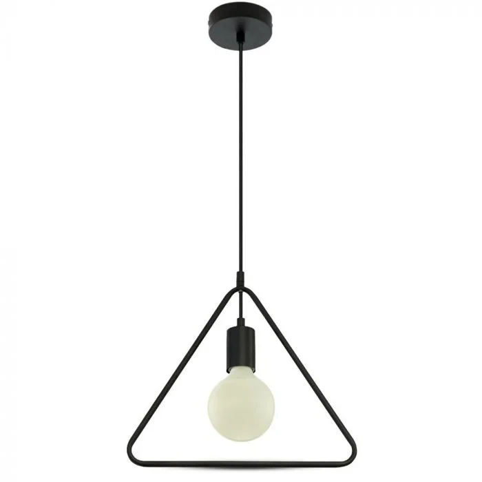 Hanglamp, E27, Mat Zwart