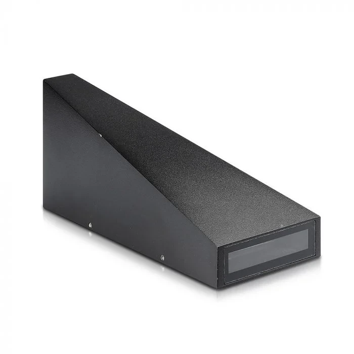 LED Up-Down Wandlamp, 6W, Zwart, 3000K Warm Wit