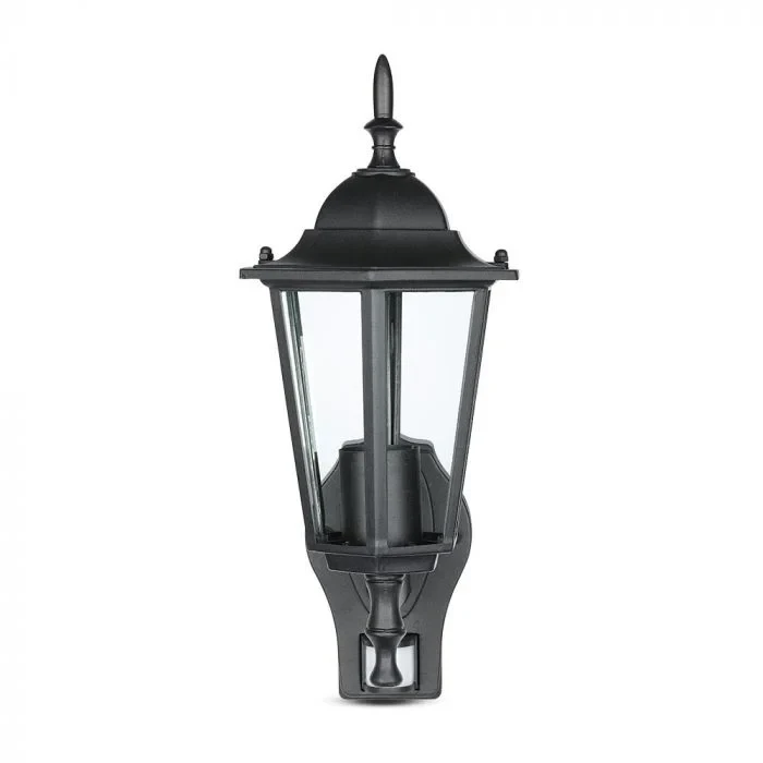 Wandlamp met Sensor, E27, Mat Zwart
