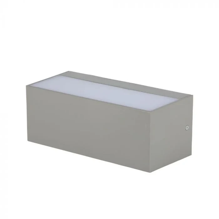 LED Buitenverlichting, 12W, 3000K Warm Wit, Grijs