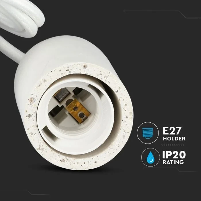 Hanglamp, E27, Wit