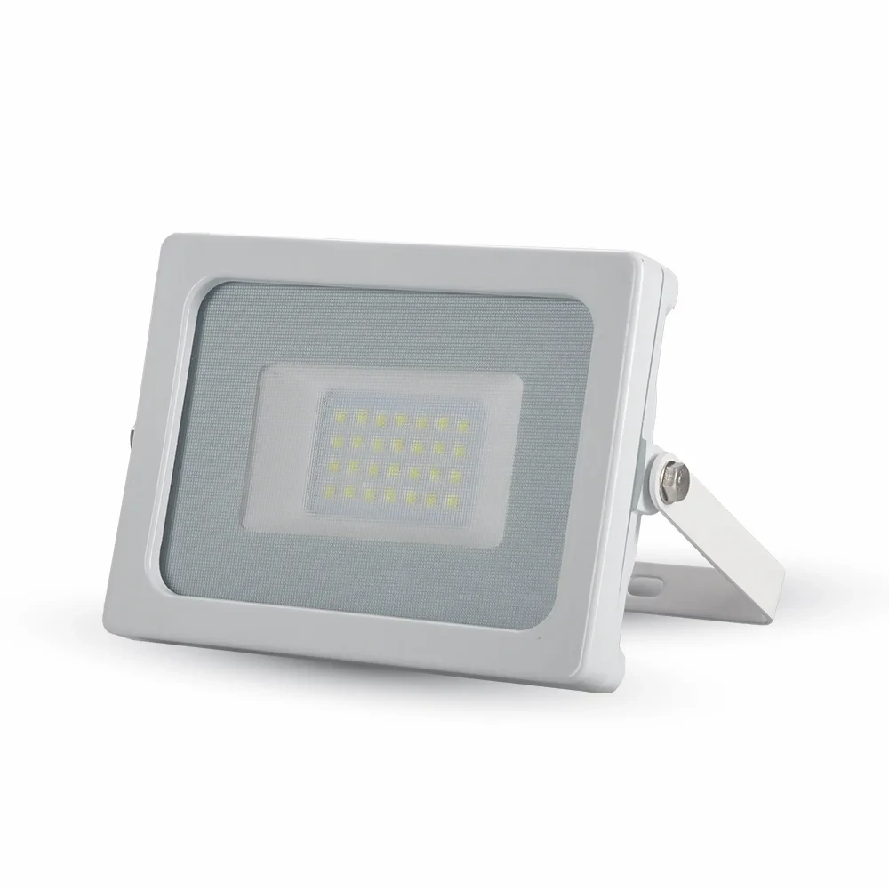 LED Breedstraler, 20W, 6400K Koud Wit, Witte Behuizing
