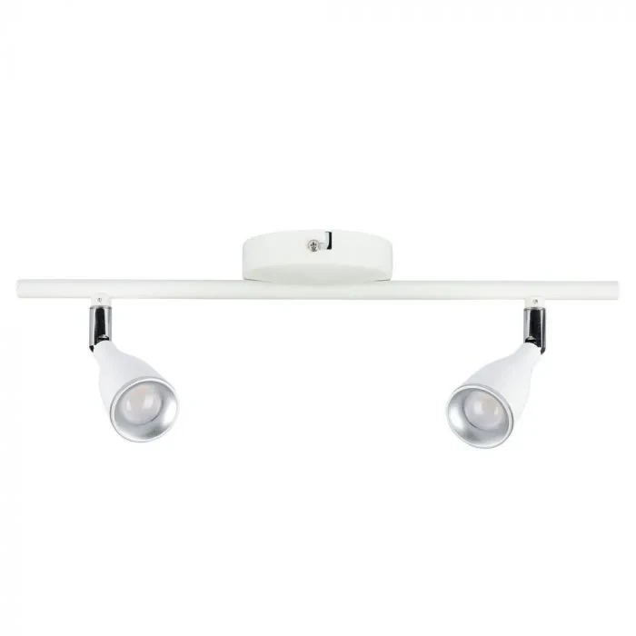 LED Plafondlamp, 9W, 2-Kops, Wit, 3000K Warm Wit