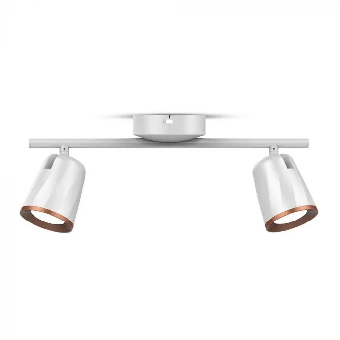 LED Plafondlamp, 12W, 2-Kops, Wit, 3000K Warm Wit