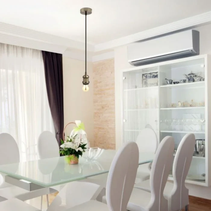 Metalen Hanglamp, E27, Brons