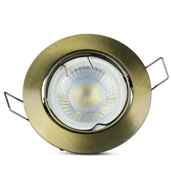 V-TAC GU10 Armatuur Rond | Goud