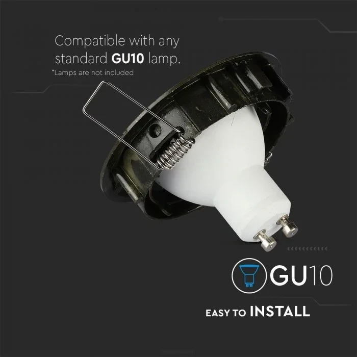 V-TAC GU10 Armatuur Rond | Goud