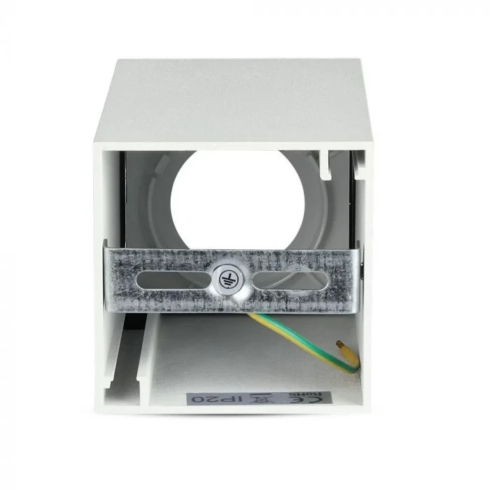 V-TAC GU10 Armatuur, Vierkant, Wit