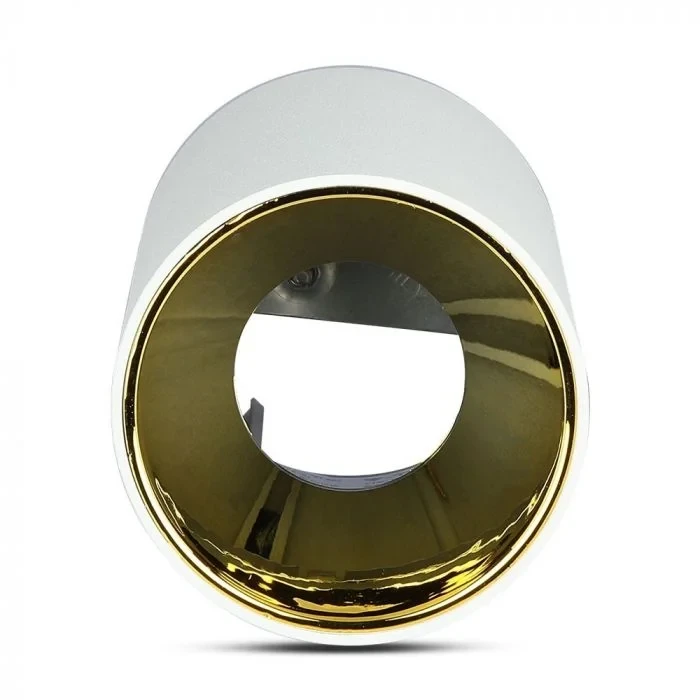 V-TAC GU10 Armatuur Rond | Wit & Goud