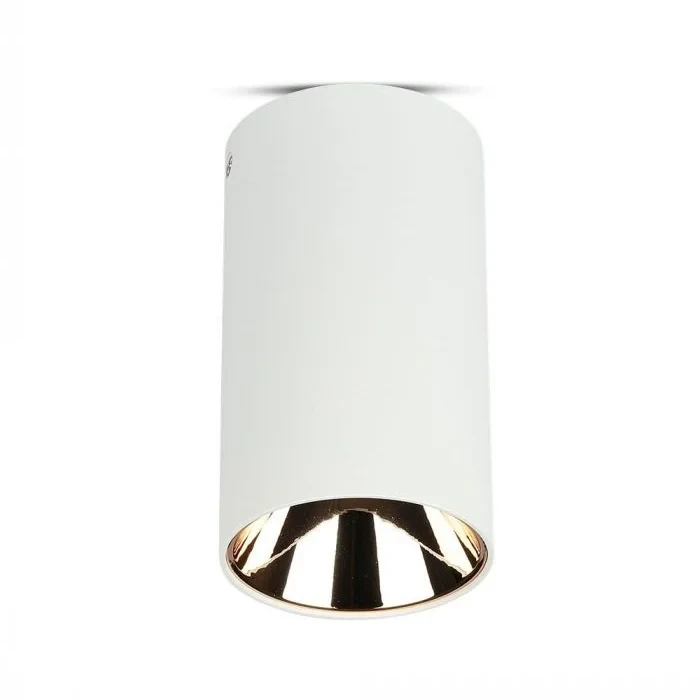 V-TAC GU10 Armatuur, Rond, Wit, Roségoud