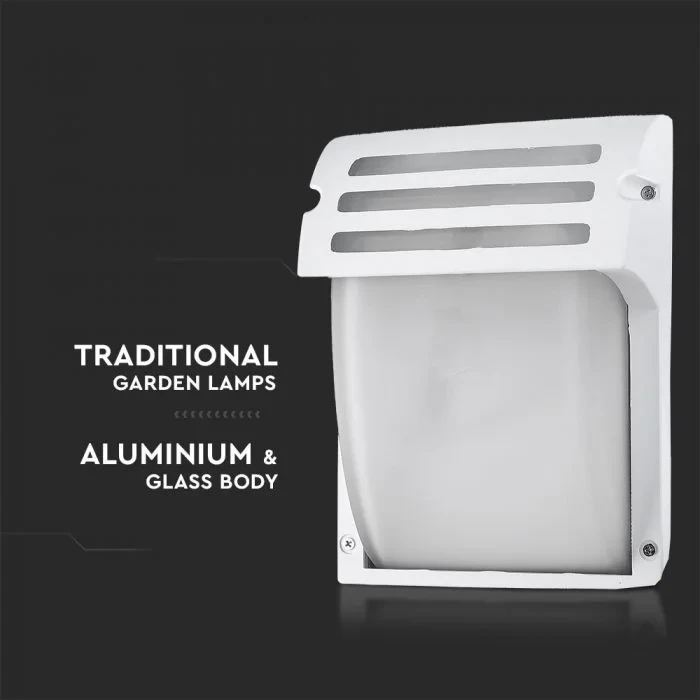 Wandlamp, E27, Mat Wit, Frosted Glas