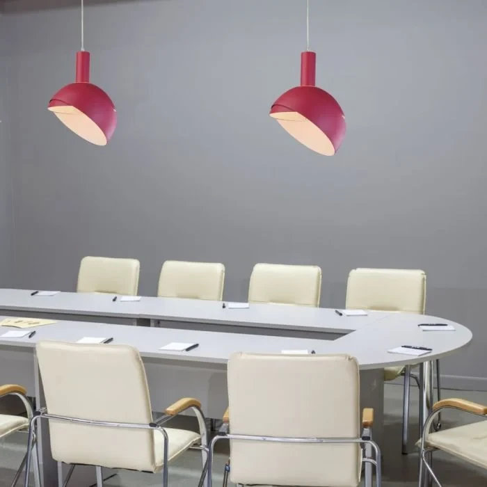 E14 Hanglampfitting met Aluminium Lampenkap, Roze