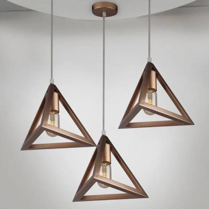 Hanglamp, E27, Champagne Goud