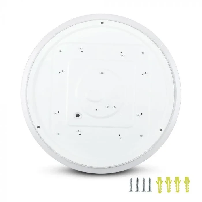 LED Dome Lamp, 12W, CCT Instelbaar, Melkwitte Deksel