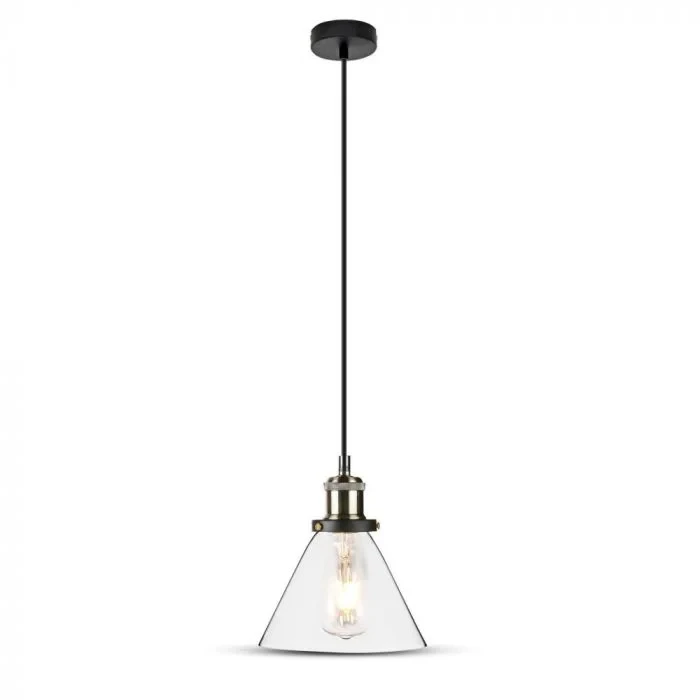 Glas Hanglamp, E27, Transparant