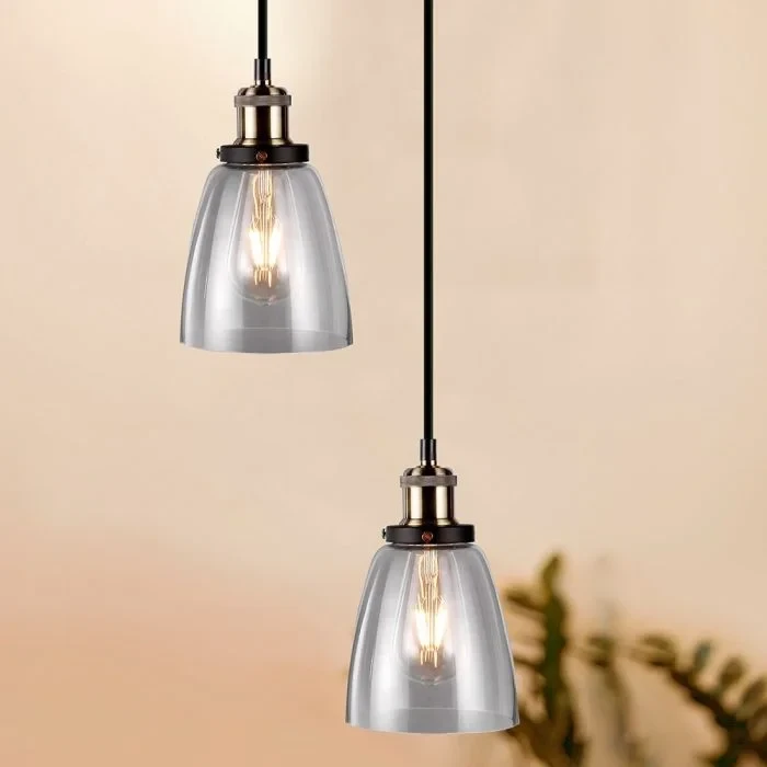 Glas Hanglamp, E27, Transparant