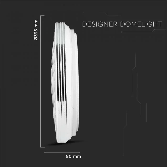 LED Designer Dome Lamp, 20W/40W/20W, CCT Dimbaar, Afstandsbediening