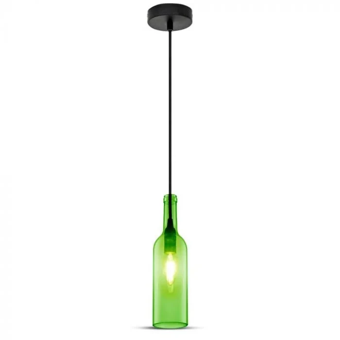 Fles Hanglamp, E14, Groen
