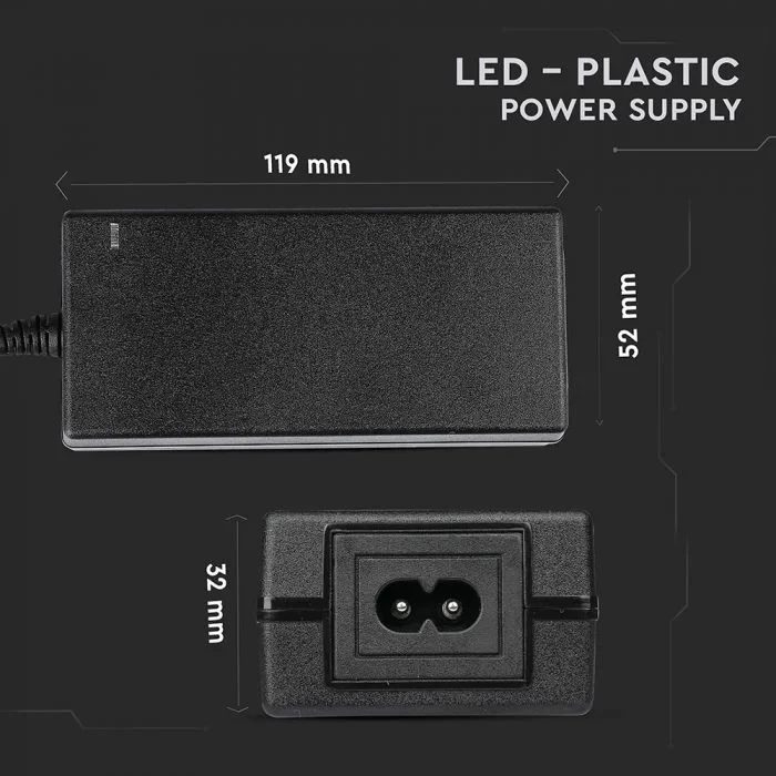 LED Voedingsadapter, 60W, 12V, 5A, IP44