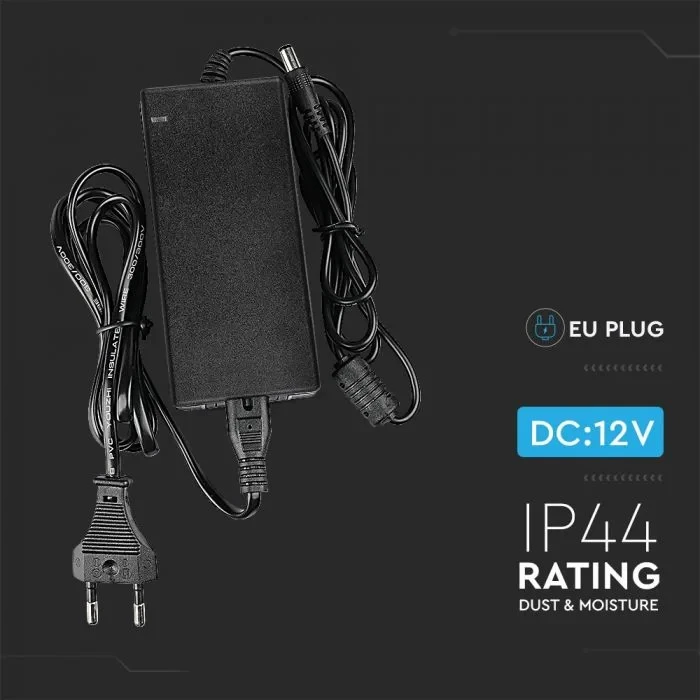 LED Voedingsadapter, 60W, 12V, 5A, IP44