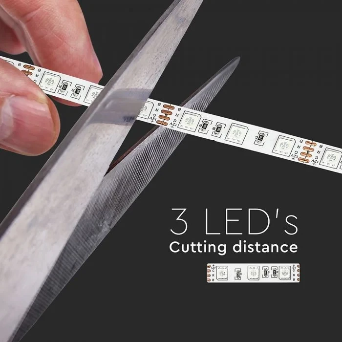 LED Strip 5 meter, 3000K Warm Wit, IP20, 24V
