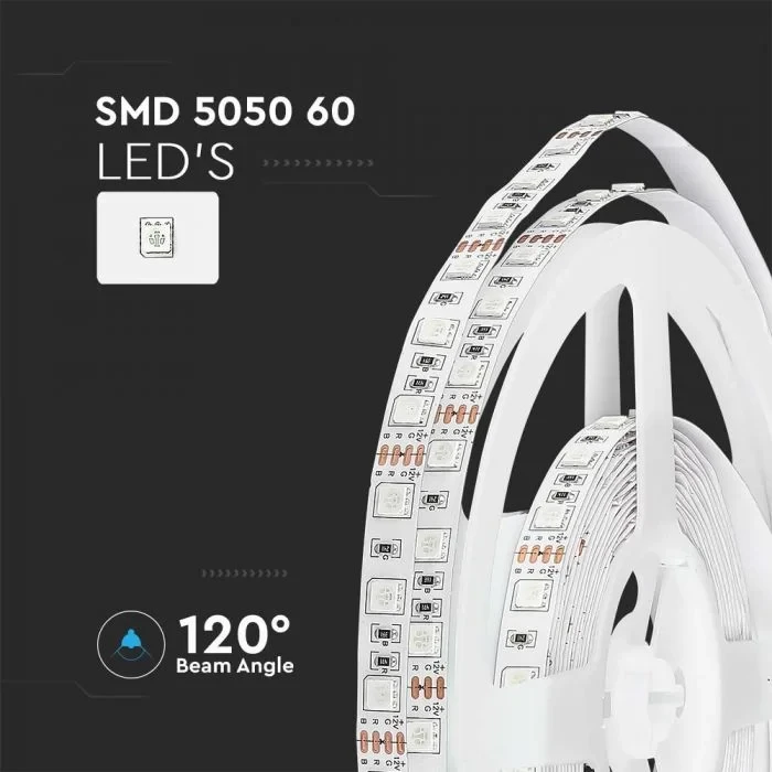 LED Strip, RGB, 7W/m, IP20, 12V