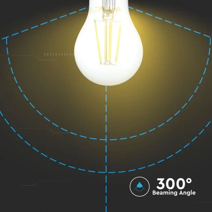 LED Filament Lamp, 8W, 6400K, E27