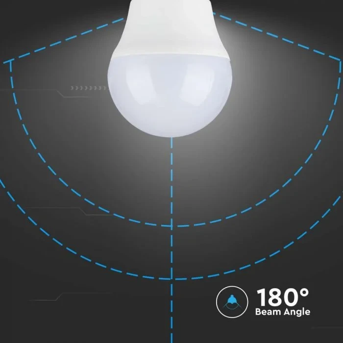 LED Lamp, Plastic, 3.7W, 3000K, E27