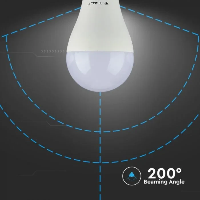 LED Lamp, Plastic, 15W, 4000K, E27