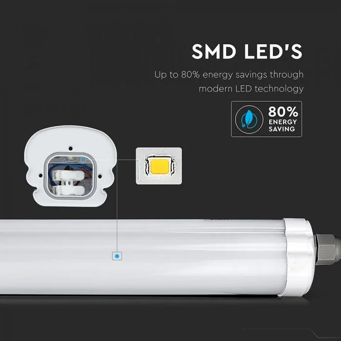 LED Waterdicht Armatuur, 48W, G-Series, 150cm, 4000K Neutraal Wit