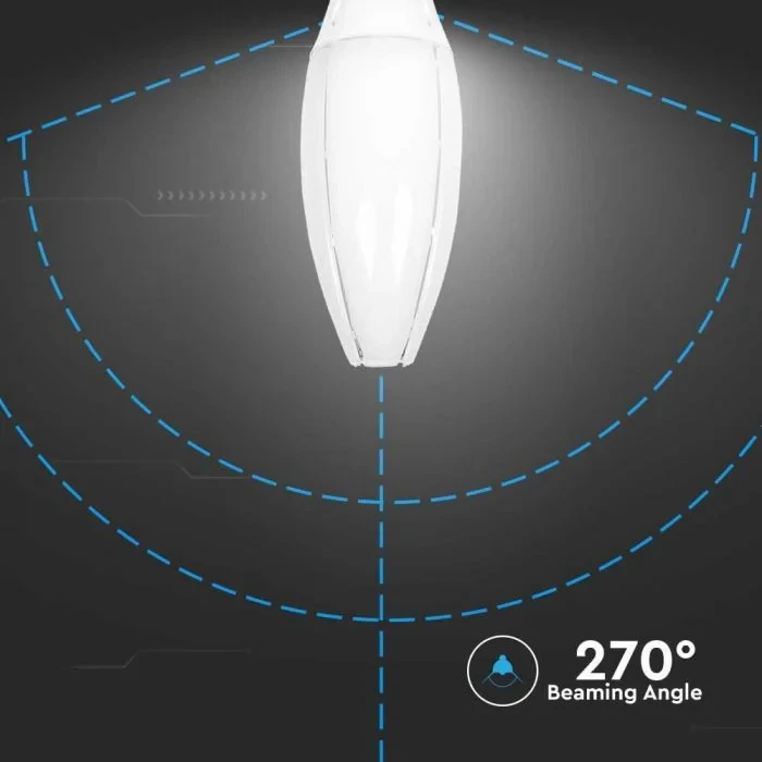 LED Olive Lamp, 60W, Samsung Chip, 4000K Neutraal Wit, E40, 5400 lumen