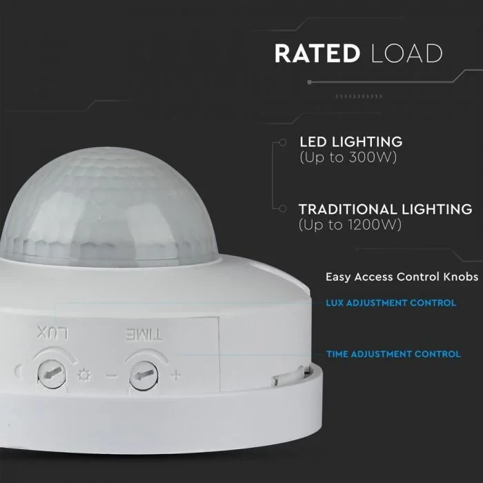 Infrarood Bewegingssensor, Max. 300W LED