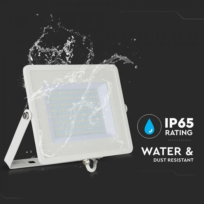 LED Breedstraler, 100W, 4000K Natuurlijk Wit, IP65, Wit