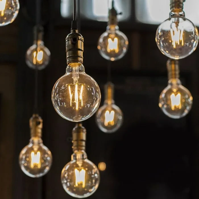 LED Filament Lamp G125, 8W, 2200K Warm Amber, E27