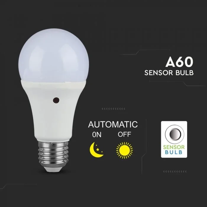 LED 3-Step Dimming Lamp A60, 9W, 2700K Warm Wit, E27, 2 stuks, 806 lumen