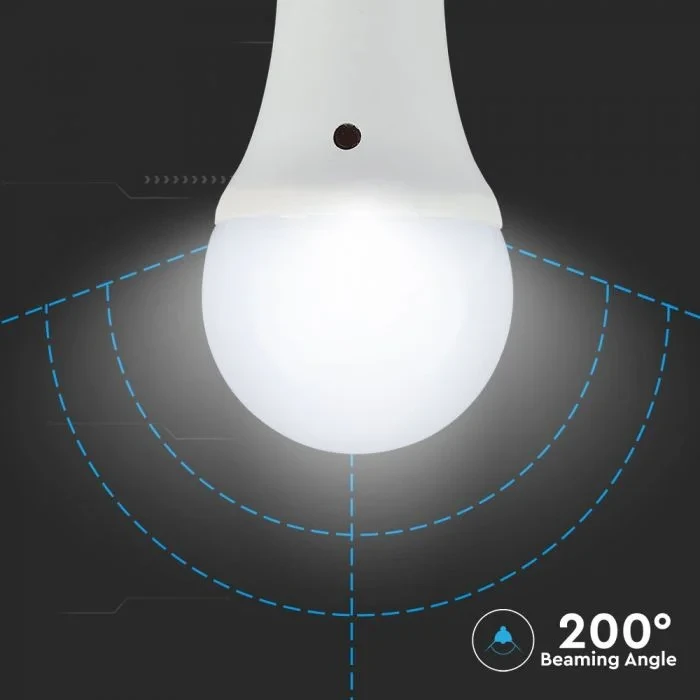 LED 3-Step Dimming Lamp A60, 9W, 6400K Koud Wit, E27, 2 stuks, 806 lumen