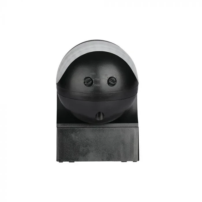 PIR Bewegingssensor voor Wand, IP44, Zwart, Max. 400W LED