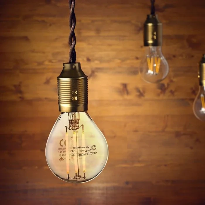 LED Filament Lamp met Vlameffect, 4W, 2700K Warm Wit, E14, Dimbaar, 320 lumen
