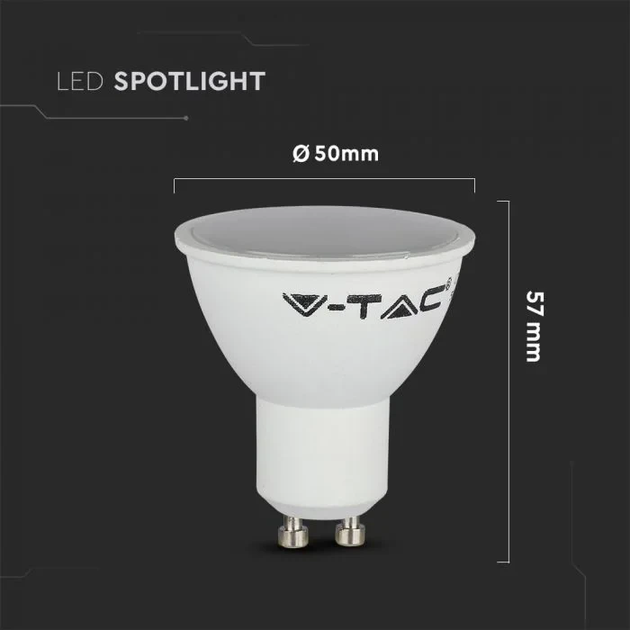 GU10 LED Spot Set, 6W, 3000K, IP20, 2 stuks