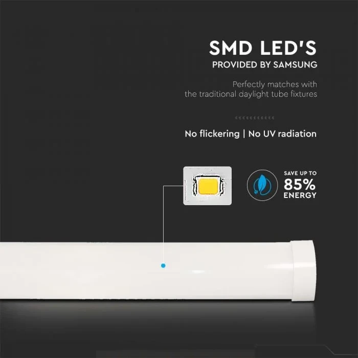 LED Batten, 40W, 120cm, Samsung LED Chip, 3000K Warm Wit