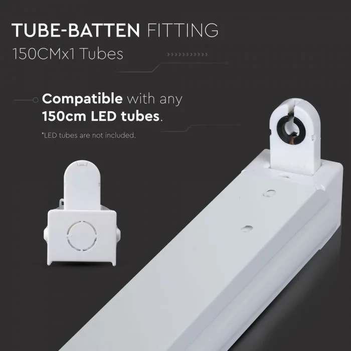 LED TL Armatuur, 150cm, Voor LED Batten, IP20