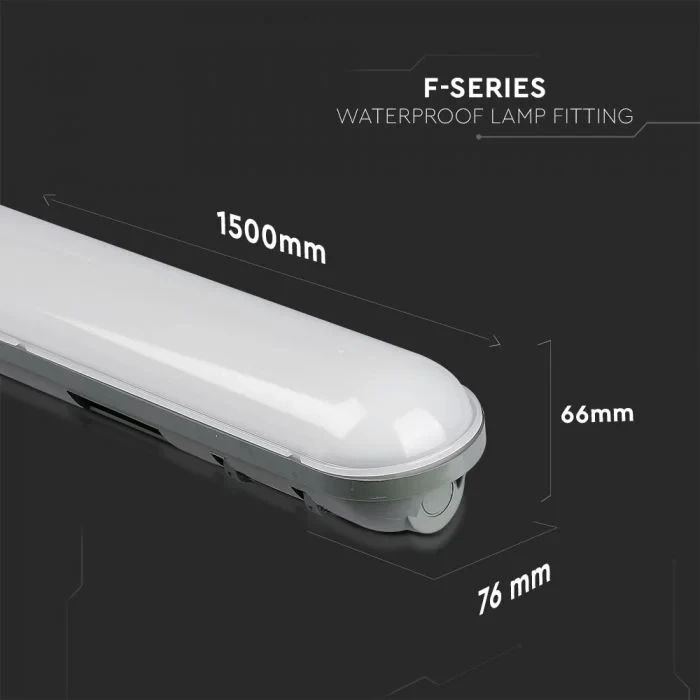LED Waterdicht Armatuur, 36W, F-Series, 120cm, 6000K Koud Wit