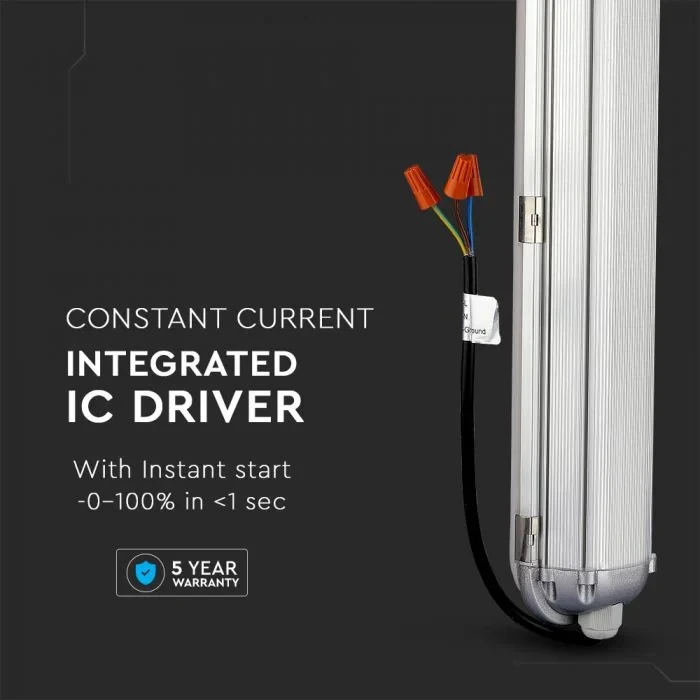 LED Waterdicht Armatuur, 60W, 120cm, Samsung LED Chip, 4000K Neutraal Wit