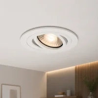 LED GU10 Inbouwspot Armatuur, Rond, Kantelbaar, IP20, Wit
