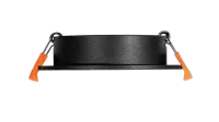 LED GU10 Inbouwspot Armatuur, Rond, Kantelbaar, IP20, Zwart