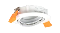 LED GU10 Inbouwspot Armatuur, Rond, Kantelbaar, IP20, Wit