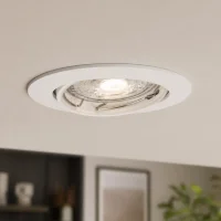 LED GU10 Inbouwspot Armatuur, Rond, Kantelbaar, IP20, Wit
